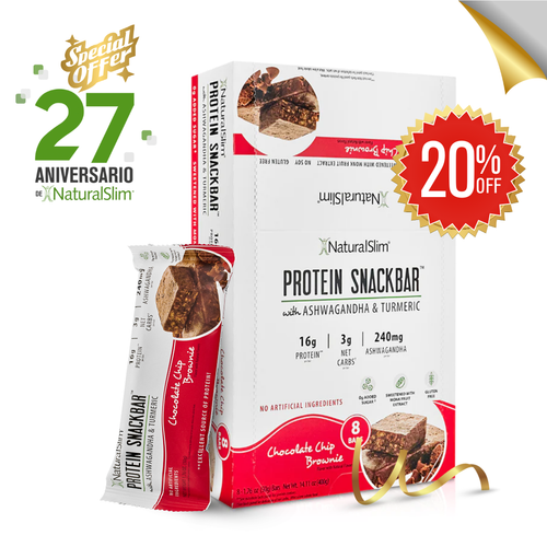NaturalSlim Protein Snack Bar Chocolate Chip Brownie