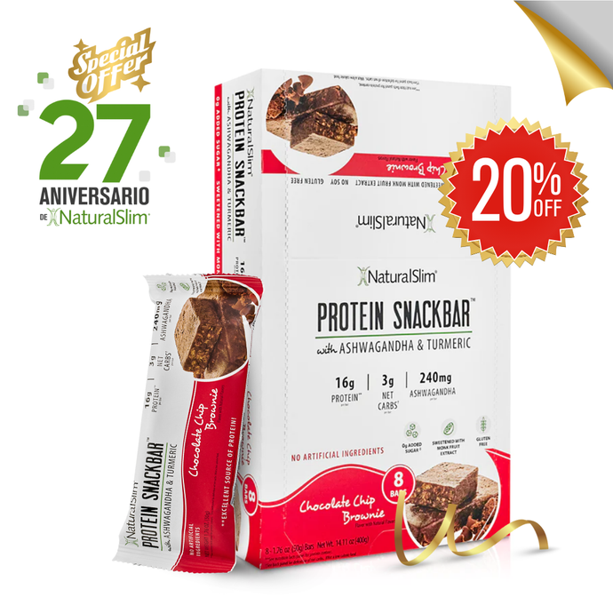 NaturalSlim Protein Snack Bar Chocolate Chip Brownie