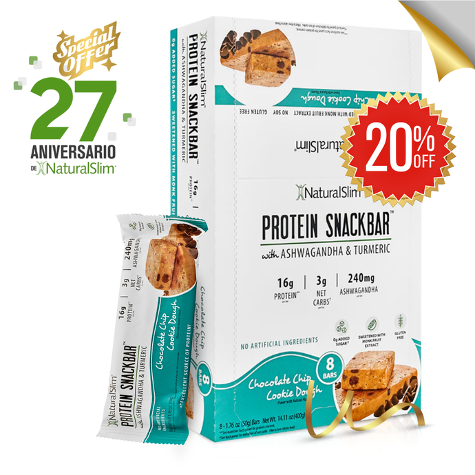 NaturalSlim Protein Snack Bar Chocolate Chip Cookie Dough