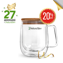 Load image into Gallery viewer, NaturalSlim® Double Wall Glass Mug