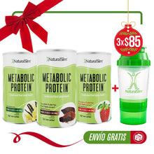 Load image into Gallery viewer, 3 Metabolic Protein® Regular + NaturalSlim® ® Shaker Bottle