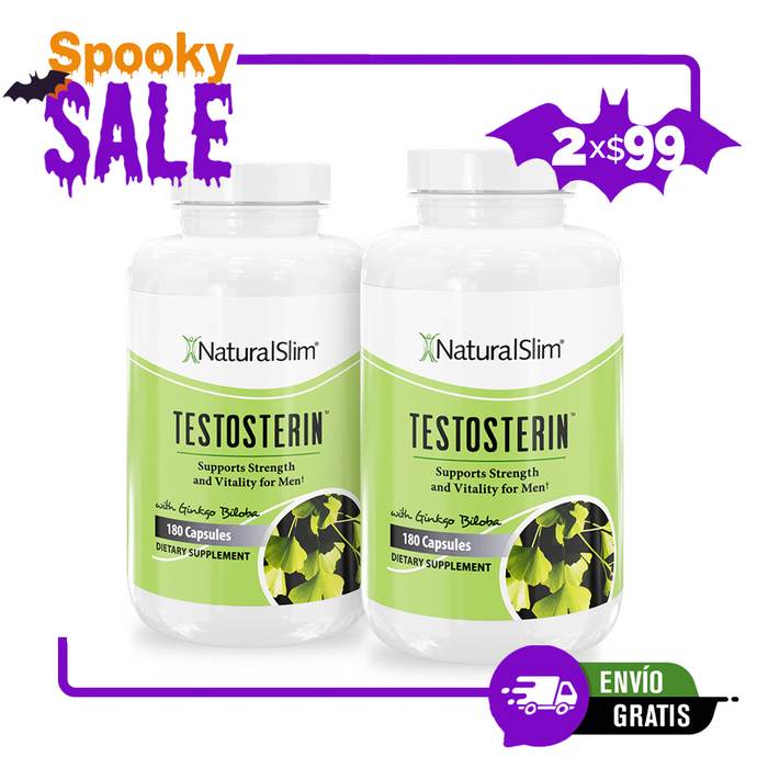 ¡FLASH SALE! 2 Frascos de Testosterin™ x $99 | Ayuda Para Caballeros