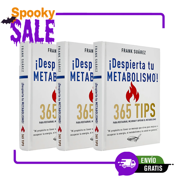 Pack Especial: 3 Libros de ¡Despierta tu Metabolismo! 365 Tips para Restaurar, Mejorar y Apoyar tu Metabolismo - El Regalo Perfecto para tu Bienestar