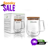 Taza de vidrio de doble pared de NaturalSlim®