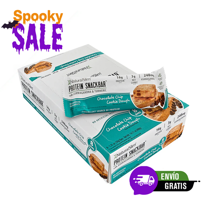 NaturalSlim® Protein Snackbar™ Chocolate Chip Cookie Dough | Barras de proteína