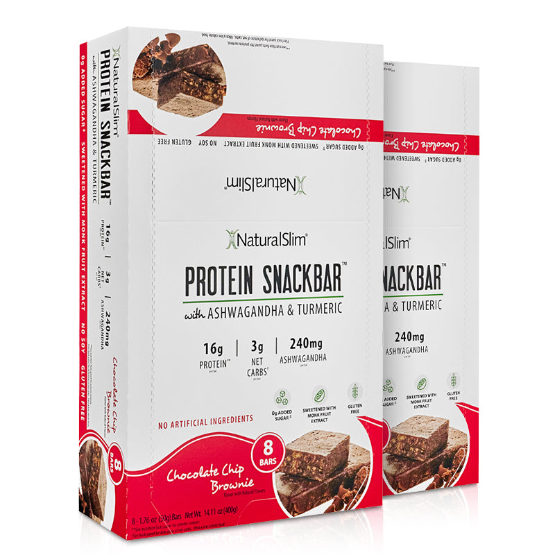 NaturalSlim® Protein Snackbar™ Chocolate Chip Brownie | Barras de proteína