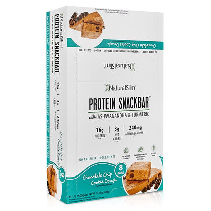 NaturalSlim® Protein Snackbar™ Chocolate Chip Cookie Dough | Barras de proteína - NaturalSlim USA