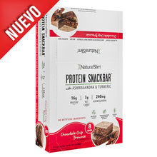 Cargar imagen en el visor de la galería, NaturalSlim® Protein Snackbar™ Chocolate Chip Brownie | Barras de proteína