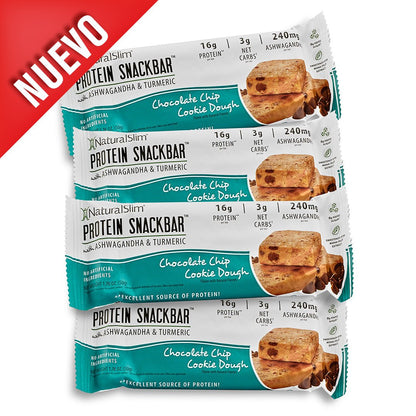 NaturalSlim® Protein Snackbar™ Chocolate Chip Cookie Dough | Barras de proteína - NaturalSlim USA