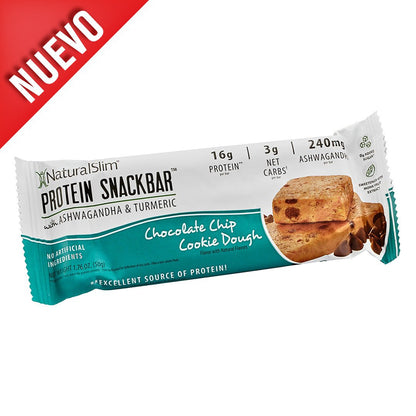 NaturalSlim® Protein Snackbar™ Chocolate Chip Cookie Dough | Barras de proteína - NaturalSlim USA