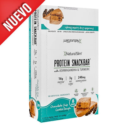 NaturalSlim® Protein Snackbar™ Chocolate Chip Cookie Dough | Barras de proteína - NaturalSlim USA