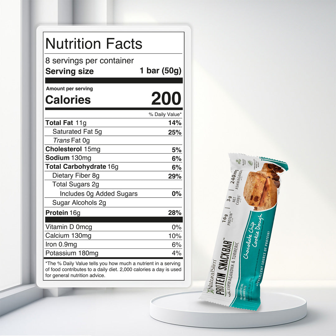 NaturalSlim® Protein Snackbar™ Chocolate Chip Cookie Dough : Protein Bars