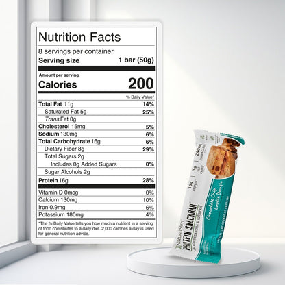 NaturalSlim® Protein Snackbar™ Chocolate Chip Cookie Dough | Barras de proteína - NaturalSlim USA