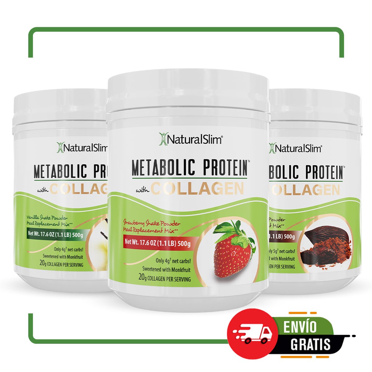 3 Metabolic Protein Collagen™ | Envío GRATIS - NaturalSlim USA