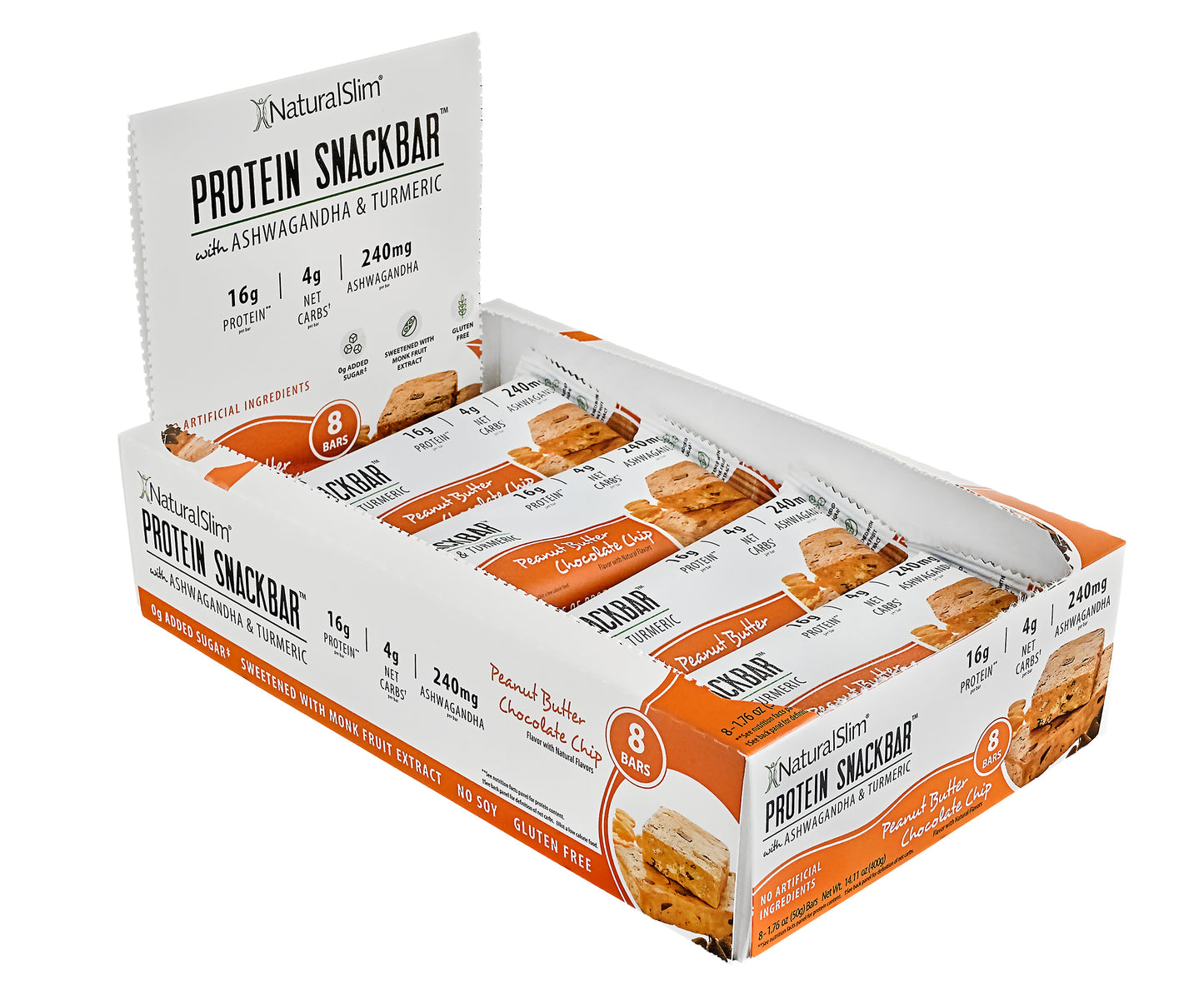 NaturalSlim® Protein Snackbar™ Peanut Butter Chocolate Chip | Barras de proteína