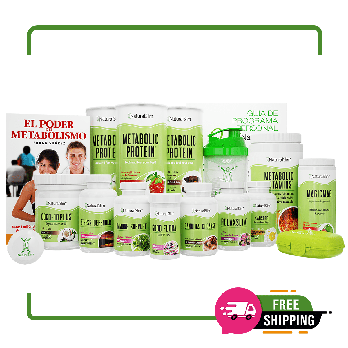 2 Programas Personales de NaturalSlim®: El Programa Completo Para Perder Grasa y Mejorar tu Metabolismo de Forma Saludable - NaturalSlim USA