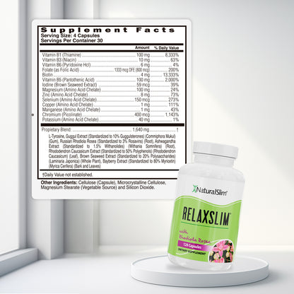 RelaxSlim® | Adaptógenos y Rhodiola Rosea - NaturalSlim USA