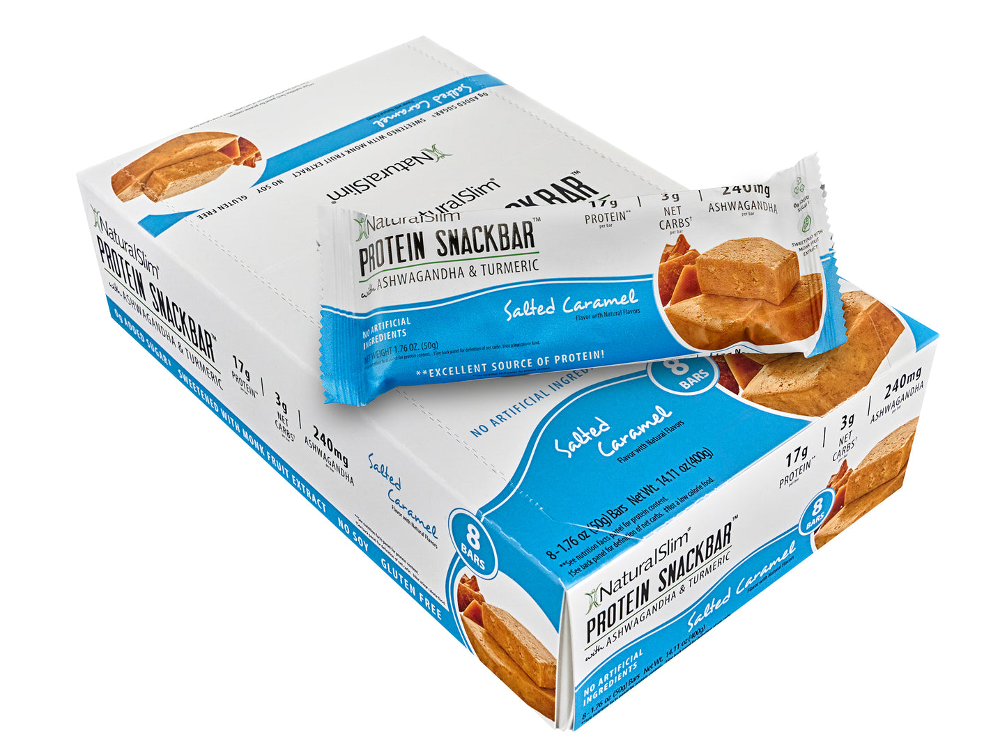 NaturalSlim® Protein Snackbar™ Salted Caramel | Barras de proteína