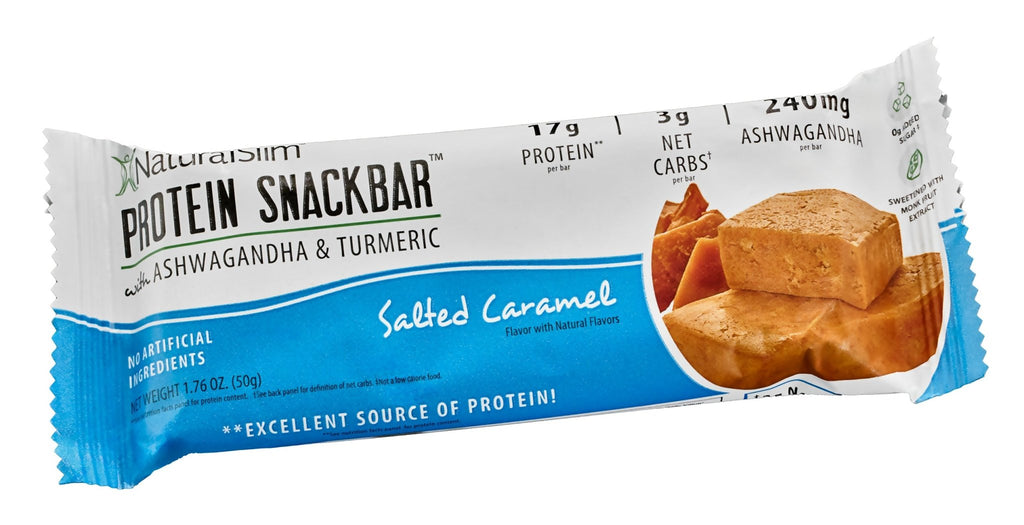 NaturalSlim® Protein Snackbar™ Salted Caramel | Barras de proteína - NaturalSlim USA