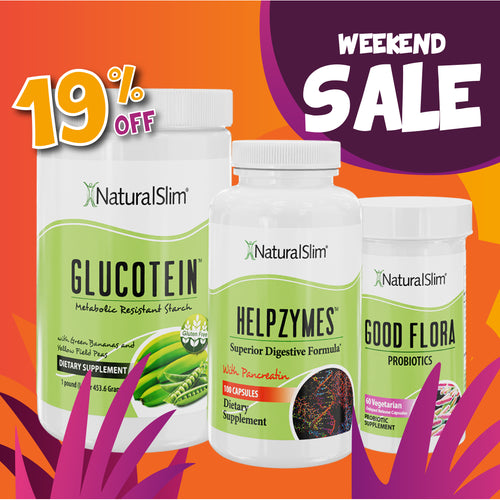 Combo de Apoyo Digestivo: 1 Glucotein + 1 Helpzymes + 1 Good Flora