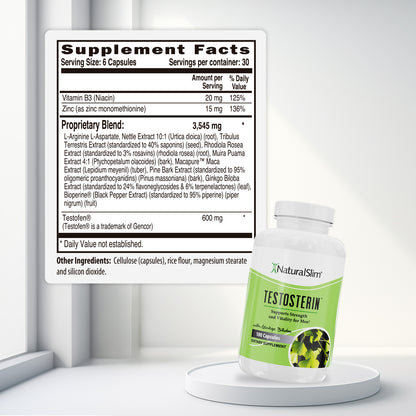 Testosterin™ | Ayuda Para Caballeros - NaturalSlim USA