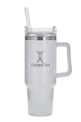 NaturalSlim®️ Tumbler (White) | Vaso térmico de acero inoxidable | 40 oz