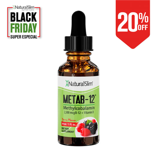 METAB-12® Berry Liquid Vitamin B-12 (methylcobalamin) + Vitamin D