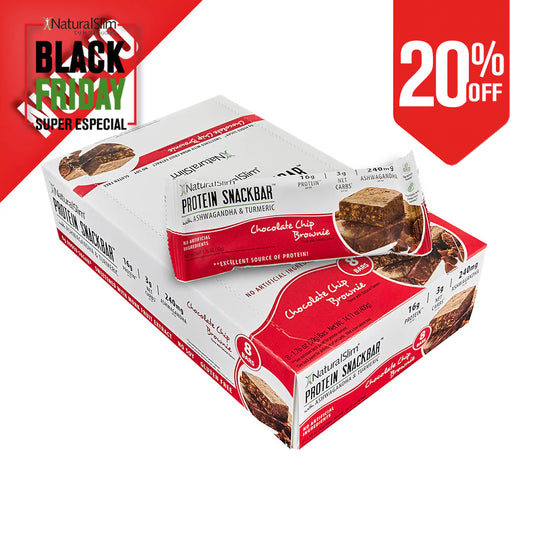 NaturalSlim® Protein Snackbar™ Chocolate Chip Brownie | Protein Bars