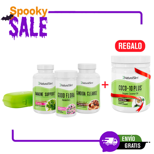 ¡Flash Sale Coco-10 Plus® de Regalo con Candiseptic® Kit! - Limpieza de Hongo Candida Albicans (sin libro) | Envío GRATIS