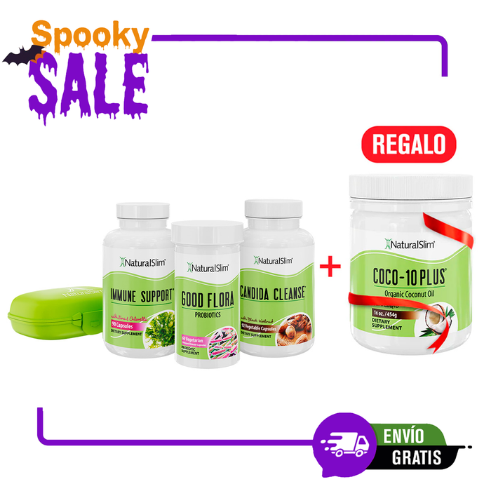 ¡Flash Sale Coco-10 Plus® de Regalo con Candiseptic® Kit! - Limpieza de Hongo Candida Albicans (sin libro) | Envío GRATIS