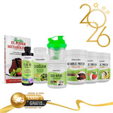 Kit Súper Batida Mañanera Collagen - 3 Batidas Metabolic Protein® Collagen, Coco - 10 Plus®, FlaxOil, LeciClean®, Libro de Recetas + Shaker de Regalo | Envío GRATIS - NaturalSlim USA