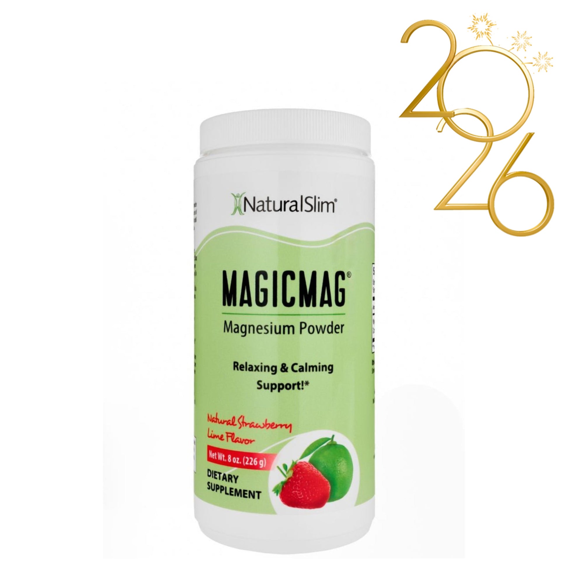 MagicMag® Fresa - Limón | Suplemento de Magnesio | Apoyo Relajante y Calmante - NaturalSlim USA