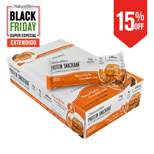 NaturalSlim® Protein Snackbar™ Peanut Butter Chocolate Chip | Barras de proteína