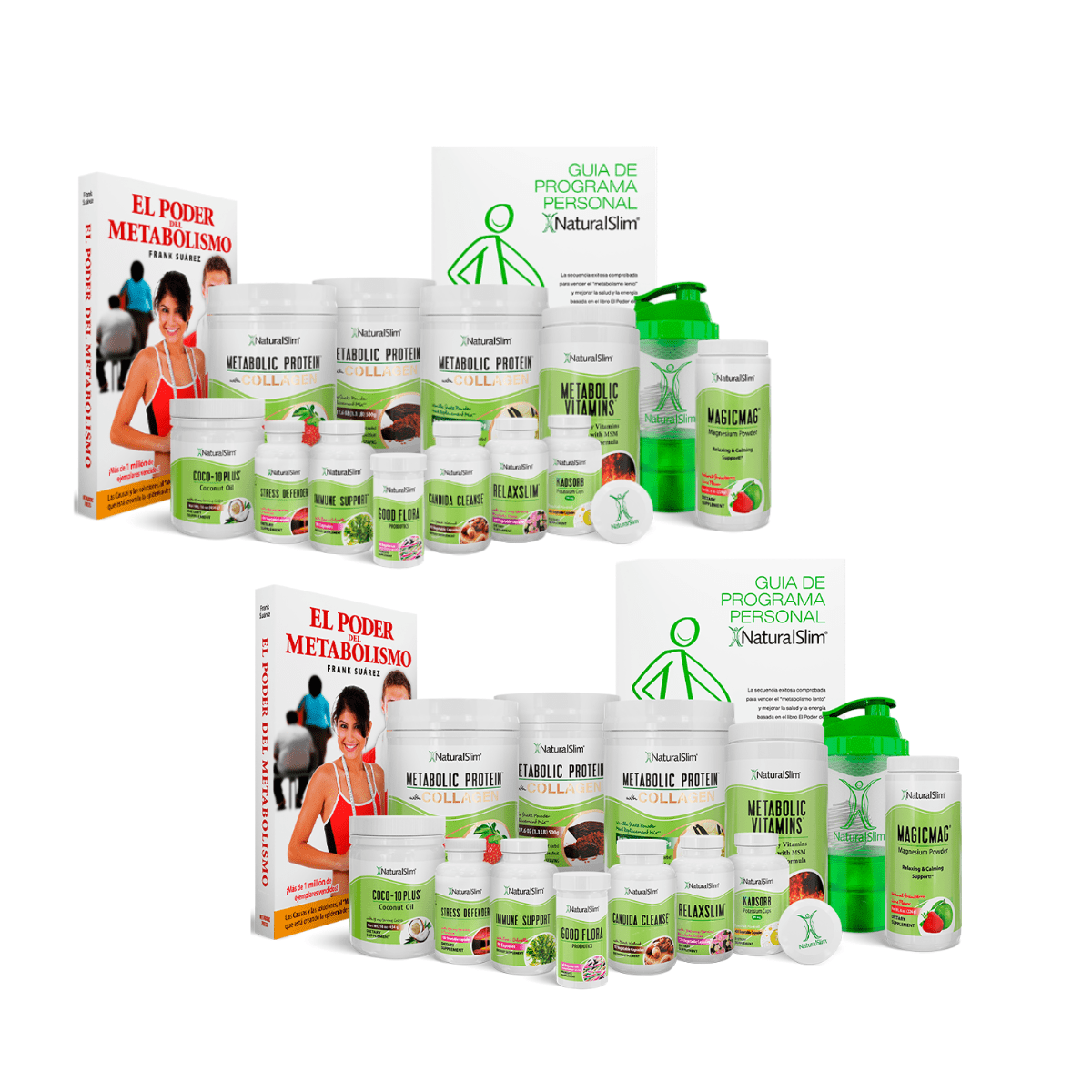 2 Programas Personales de NaturalSlim®: El Programa Completo Para Perder Grasa y Mejorar tu Metabolismo de Forma Saludable - NaturalSlim USA