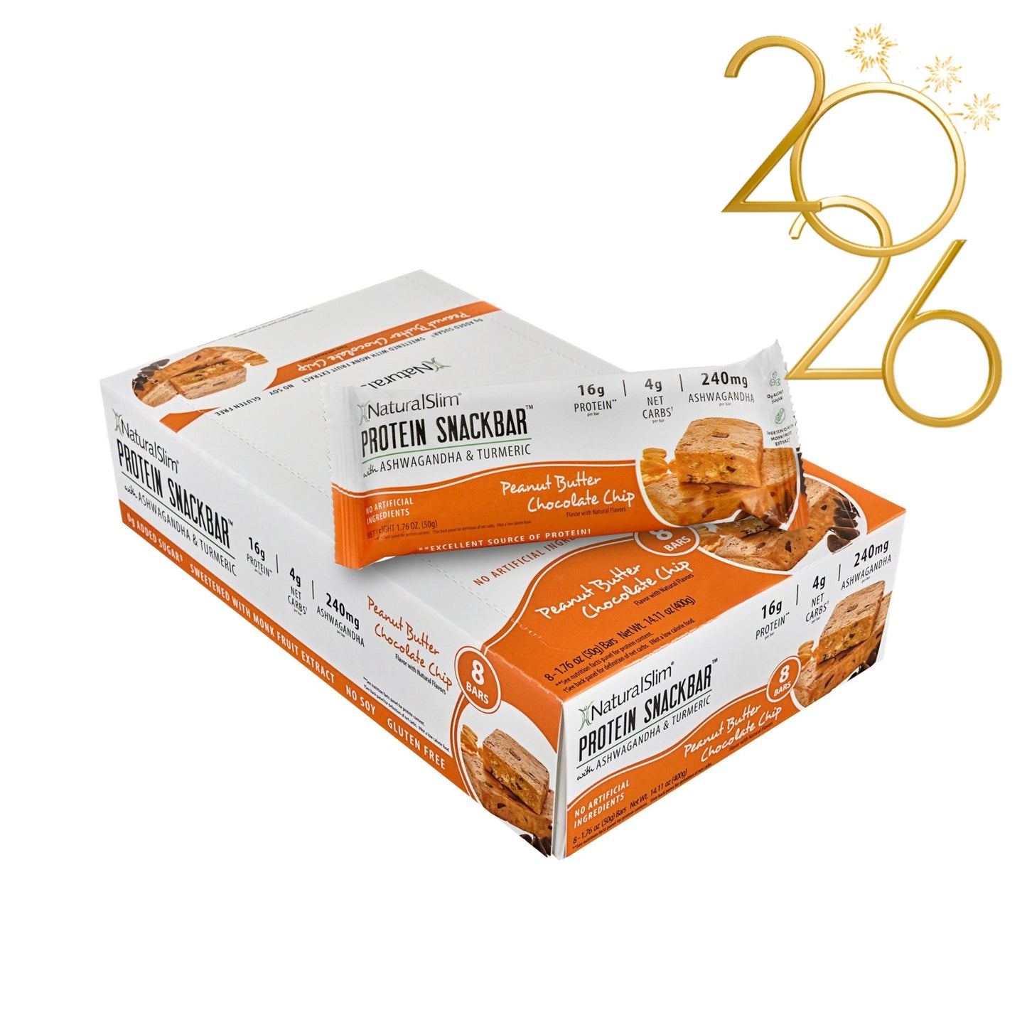 NaturalSlim® Protein Snackbar™ Peanut Butter Chocolate Chip | Barras de proteína - NaturalSlim USA