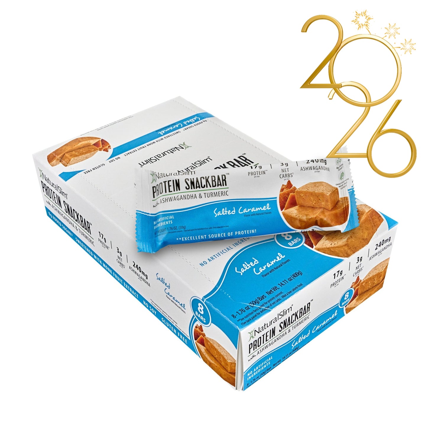 NaturalSlim® Protein Snackbar™ Salted Caramel | Barras de proteína - NaturalSlim USA