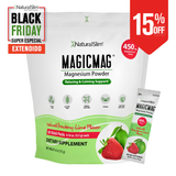 MagicMag® Stick Packs | Viaje-Travel | Fresa-Limón | Suplemento Citrato de Magnesio | Apoyo Relajante y Calmante*
