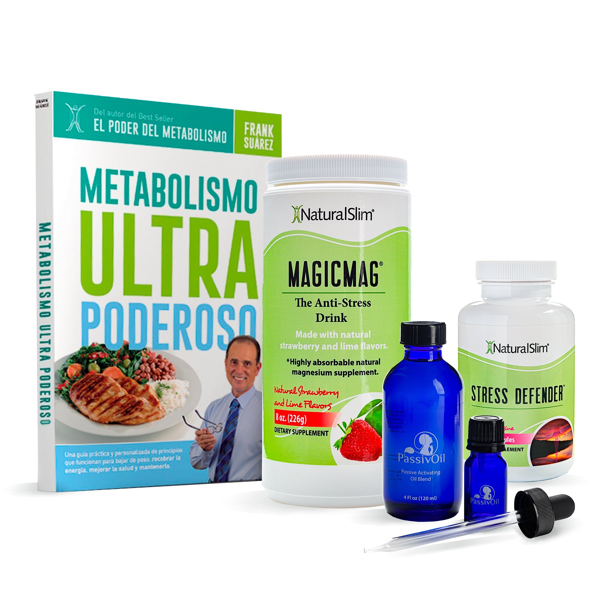  Naturalslim Personal Program Complete Wellness Kit Supplement  with FREE Frank Suarez Metabolismo Books (Spanish Edition) & Weekly  Consultation - Ultimate Guide to Healthy Metabolism: Health & Household