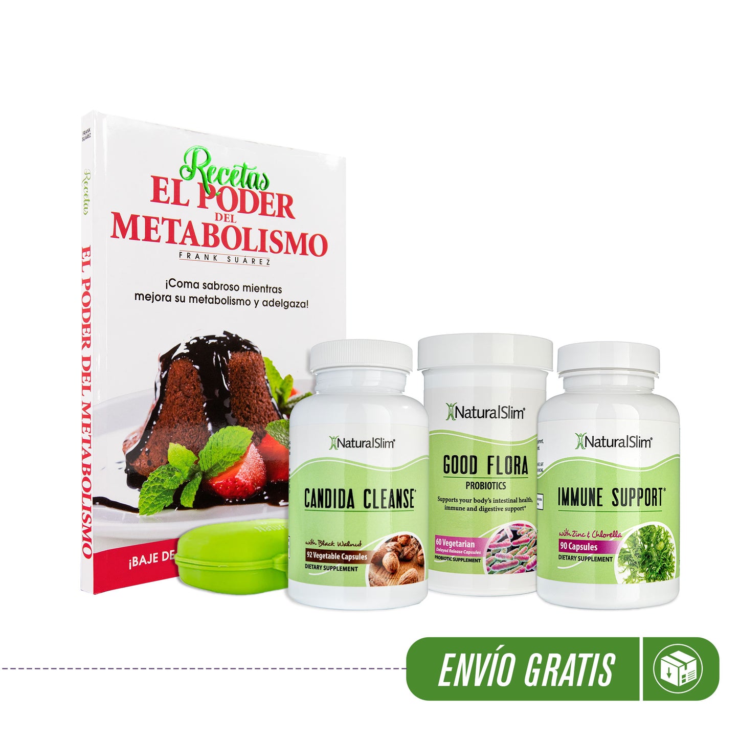 Candiseptic® Kit - Limpieza de Hongo Candida Albicans y libro de Frank Suárez | Envío GRATIS